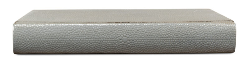 Shagreen Hand Painted Sports Decorative Book, Gray