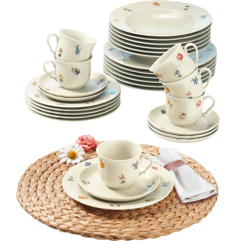 Marieluise 30 Piece Dinnerware Set, Service for 6