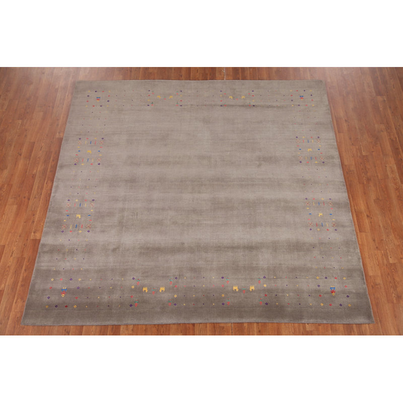 Tapis tribal carré Gabbeh