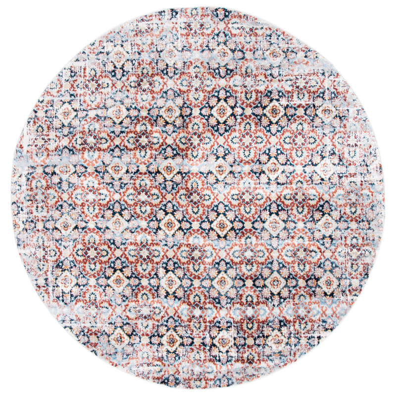 Lanston Performance Southwestern Rug, Round 6'7"
