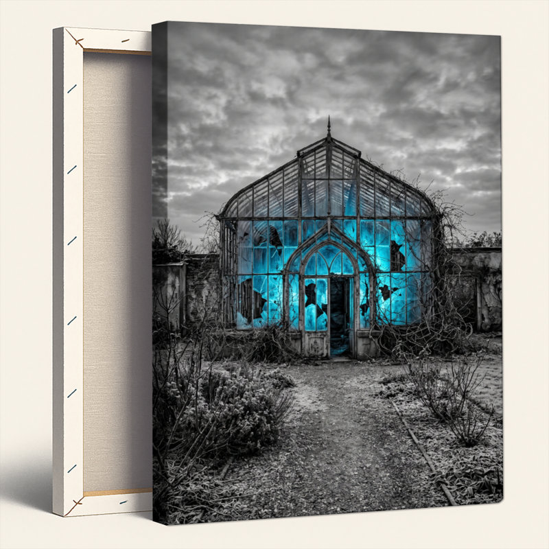 Ensemble de 1 tableau sur toile représentant une serre abandonnée, H 36 po x l 24 po, Wrapped Canvas