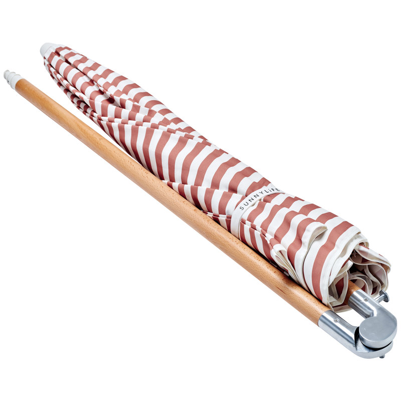 Parasol de luxe: rayure terre d'argile Tierra, Orange