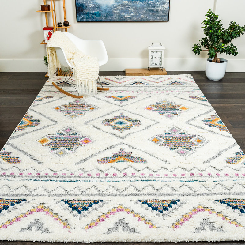 Tapis à poils longs Uppingham, Rectangle 6 pi 7 po x 9 pi 6 po
