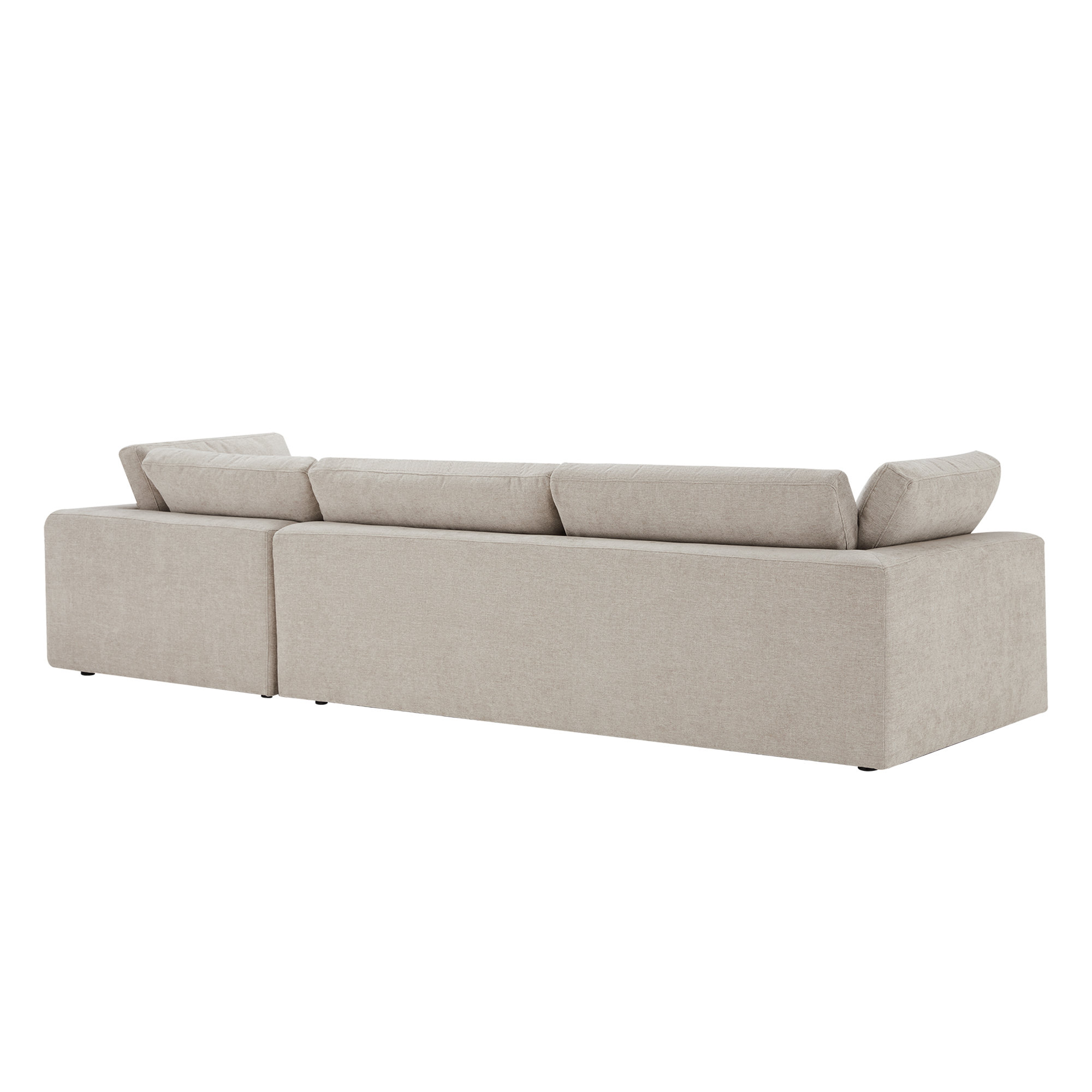 Asher 2 - Piece Upholstered Chaise Sectional, Effie Flax Performance Linen, Right Hand Facing