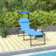 Chaise longue pliante avec dossier réglable et parasol-2134221503