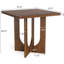 Dining Table with Wood Base