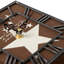 Industrial Analogue: Numerical Quartz Controlled Tabletop Clock in Brown/Black/White