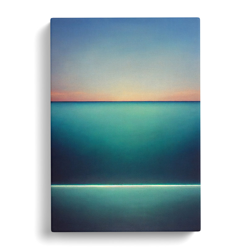 Seascape Painting Minimalism - Wrapped Canvas, 76cm H x 50cm W x 3cm D