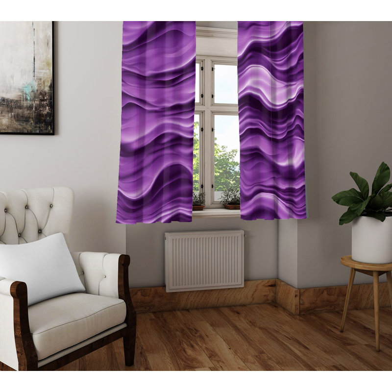 Semi Sheer Curtain Pair, 40" W x 82" L
