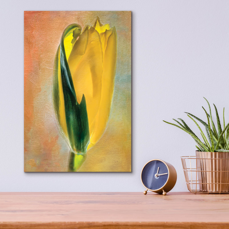 Art mural en verre acrylique «Little Sister» par Pamela Plummer, H 16 po x l 12 po x P 0,13 po