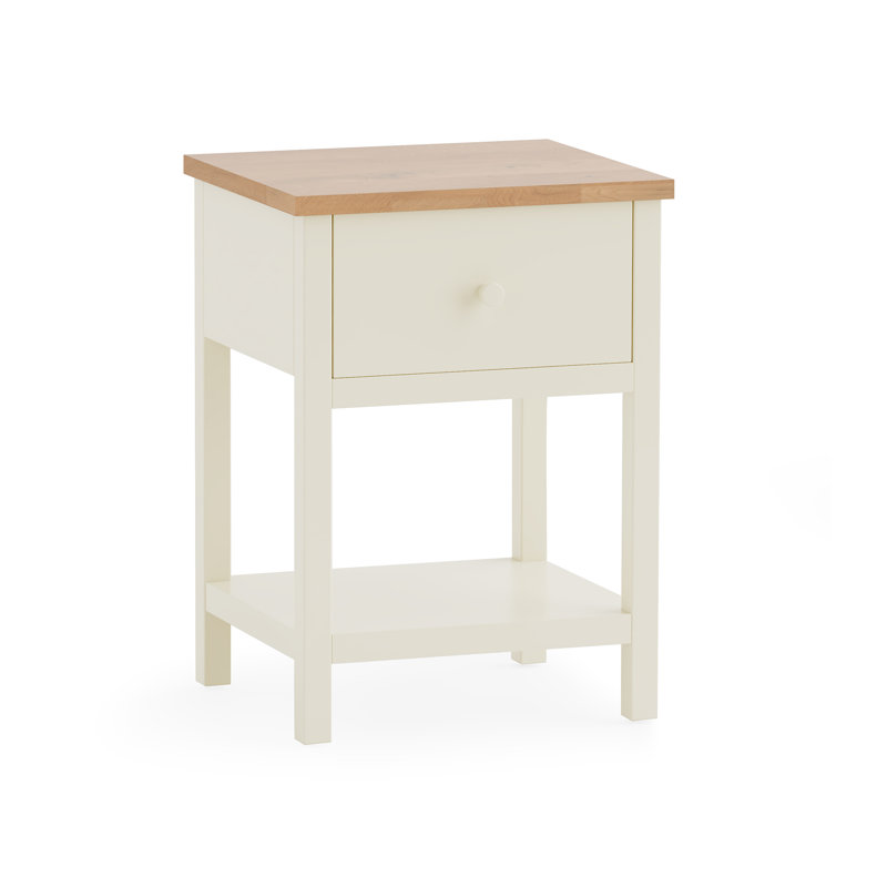 Jacobsen 35cm W Solid + Manufactured Wood Bedside Table