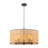 Boho-Style Airy Rattan Drum Single Pendant-1412446594