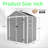 Outdoor Resin Storage Shed - Weatherproof Multi-Purpose Backyard Unit With Tilted Roof, Lucent Windows & Lockable Door For Garden Tools, Pet Shelter & Family Activities