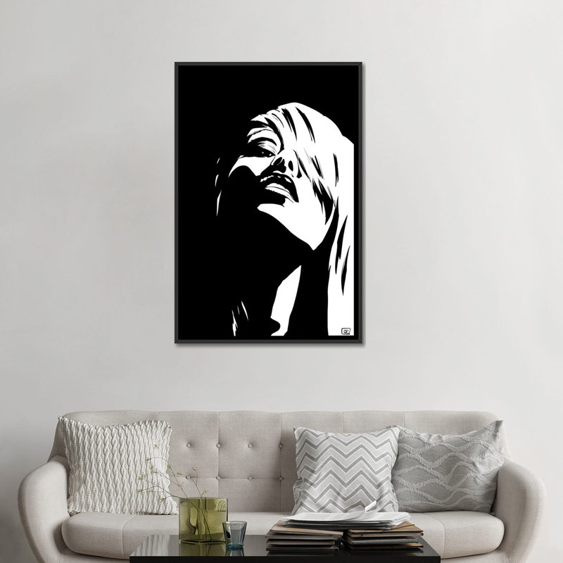 « stare » par giuseppe cristiano, impression sur toile tendue, H 48 po x l 32 po x P 1,5 po, Toile avec cadre noir
