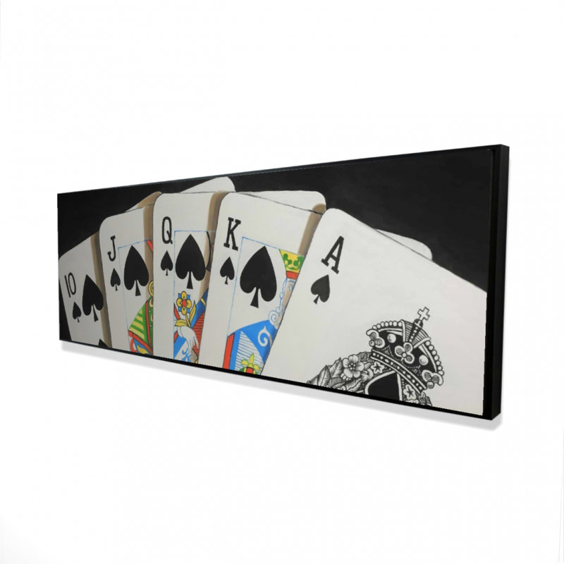 «Card Game Spades Royal Flush», toile encadrée | Décoration intérieure