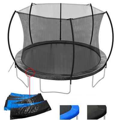 Trampoline en acier 12 pi avec échelle noir