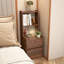 Table de chevet avec beaucoup de rangement et de charge pour les ports de la chambre à coucher-1120327488