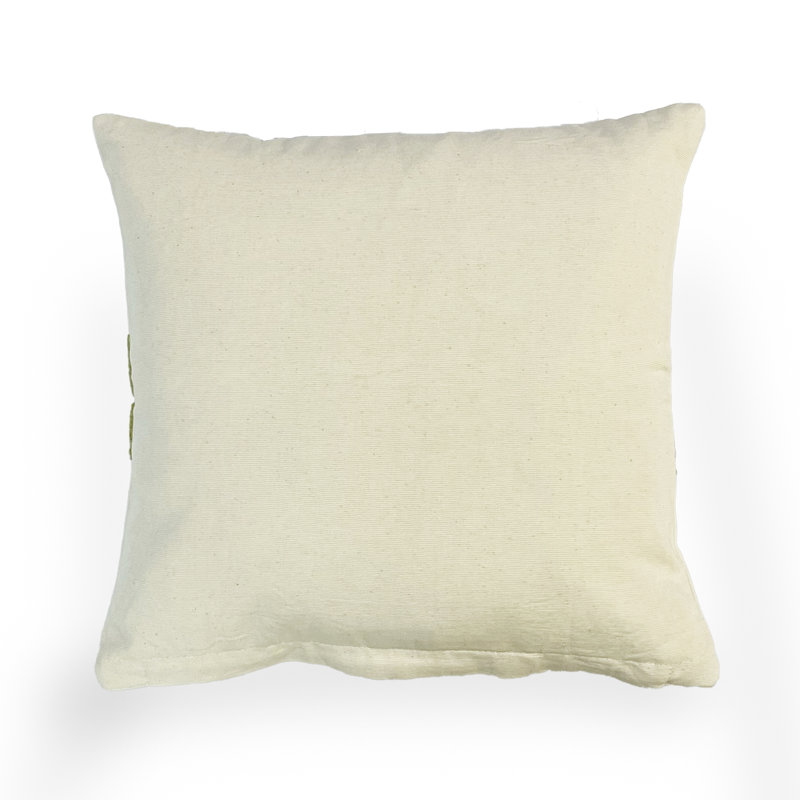 Embroidered Cotton Throw Pillow