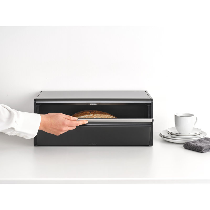 Matte Steel Fingerprint Proof Fall Front Bread Box