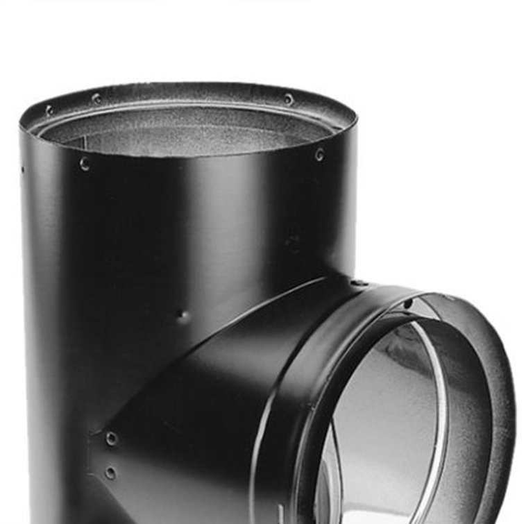  Chimney 69112 6 in. x 48 in. Dura-Vent DVL Double-Wall Black  Pipe : Tools & Home Improvement
