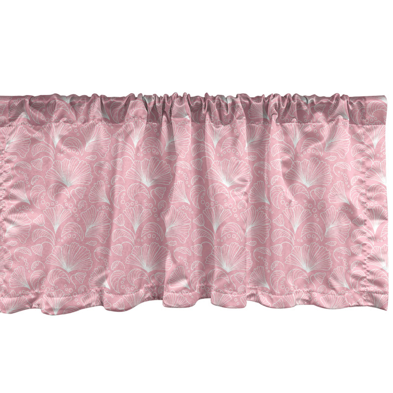 Ensemble de 2 cantonnières Ambesonne marron tour Eiffel française 54 "vert pâle / mauve, L 54 po x L 12 po