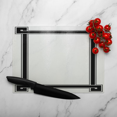 Greek Frame Glass Chopping Board