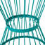 Table d'appoint en fer thermolaqué avec forme de sablier et conception de cage ouverte-27764951