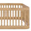 Structure de lit en bois avec clôture-1662728157