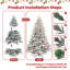 5Ft Pre-Lit Flocked Artificial Christmas Tree With 300 Warm White Incandescent Lights, 1419 Tips, Snowy PE+PVC Hinged Pine With Partial Memory Wire Branches, Foldable Metal Stand For Holiday Dec-294323590