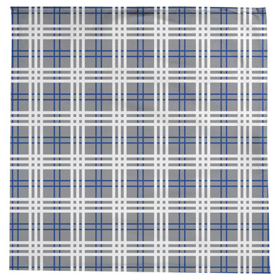 Plaid Cotton Blend Square Tablecloth