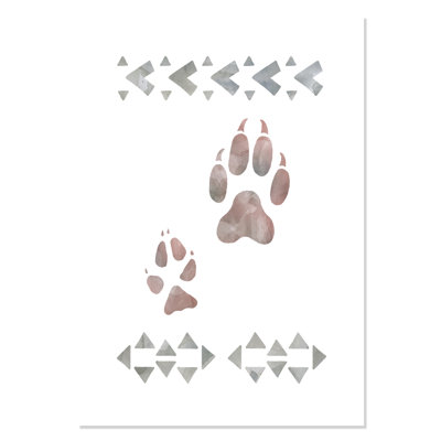 Rolled Little Lady Den Paws, impression sur papier