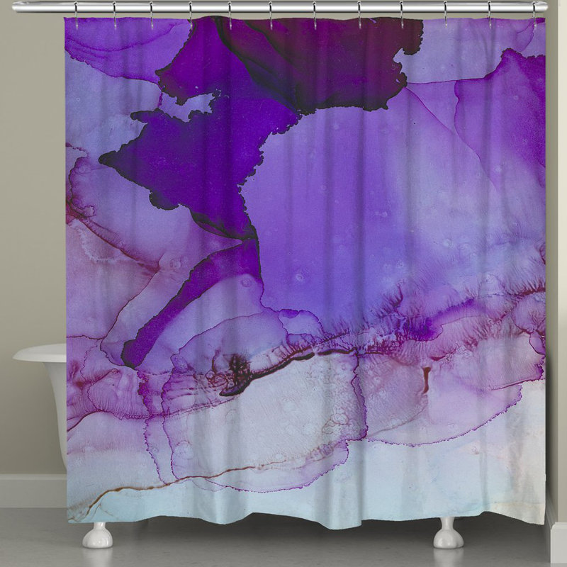 Rideau de douche à simple teinte luminescent hayslett