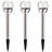 Chrome Low Voltage Solar Powered Integrated LED Metal Pathway Light Pack