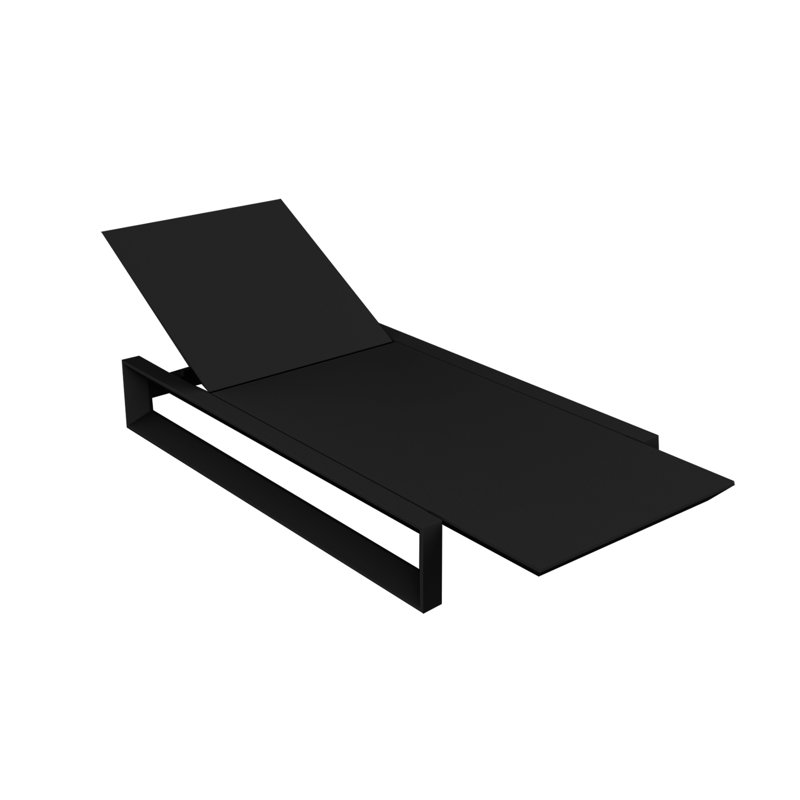 Frame - Resin Sun Chaise - Basic, Black