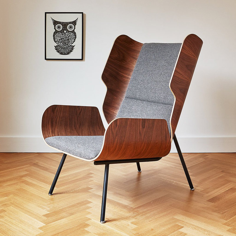 Elk Chair, Andorra Pewter Performance Basketweave, White