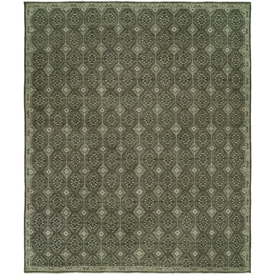 Weatherwax Wool Geometric Area Rug in Gray