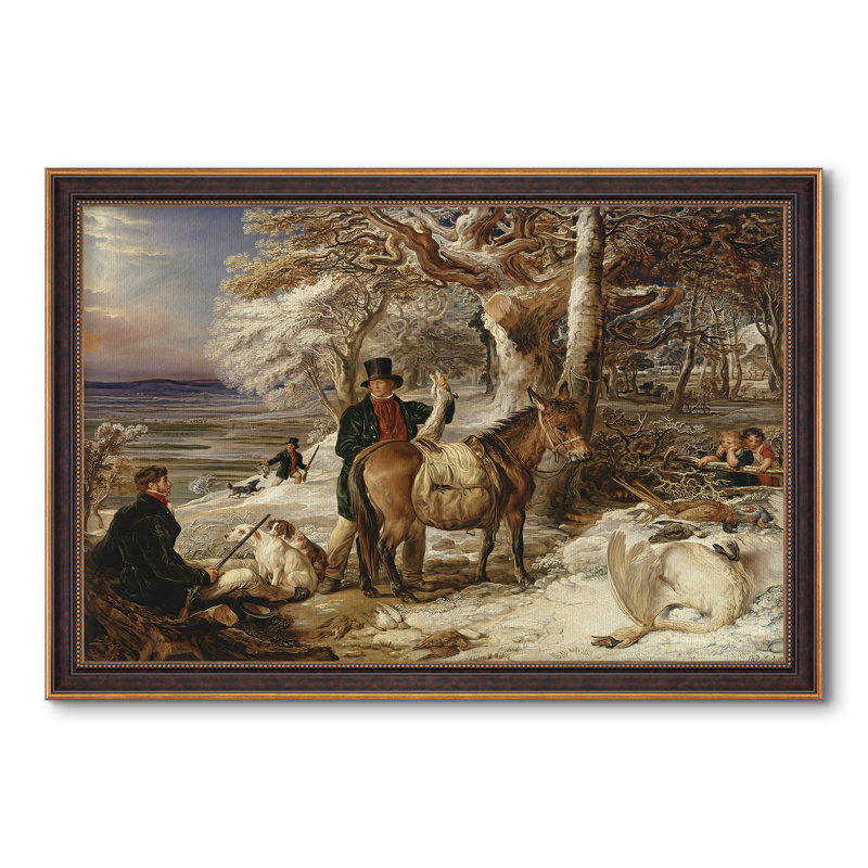 The Day's Sport, 1826-James Ward - Toile encadrée sur mesure, 28 po x 40 po, Toile avec cadre, Or vénitien