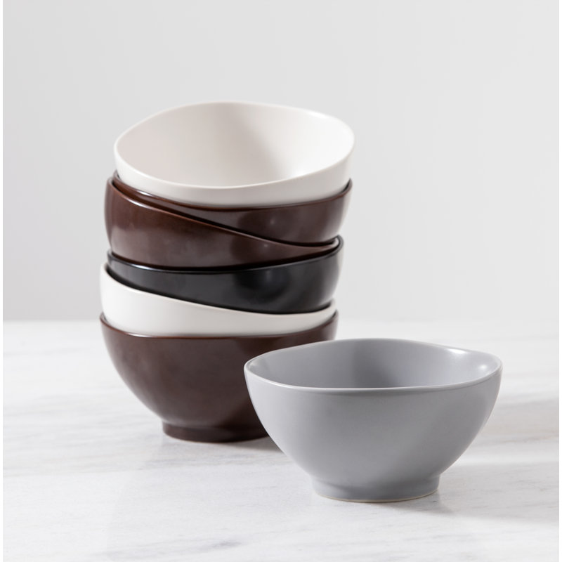 Heirloom 21 oz. Rice Bowl, Charcoal