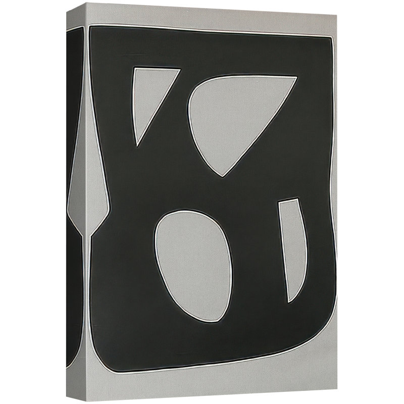 Art mural abstrait géométrique sur toile - blocs de couleur noire, impression d'art moderne minimaliste pour le salon, la chambre à coucher ou le bureau