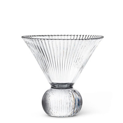 Flared Optic Martini Glass