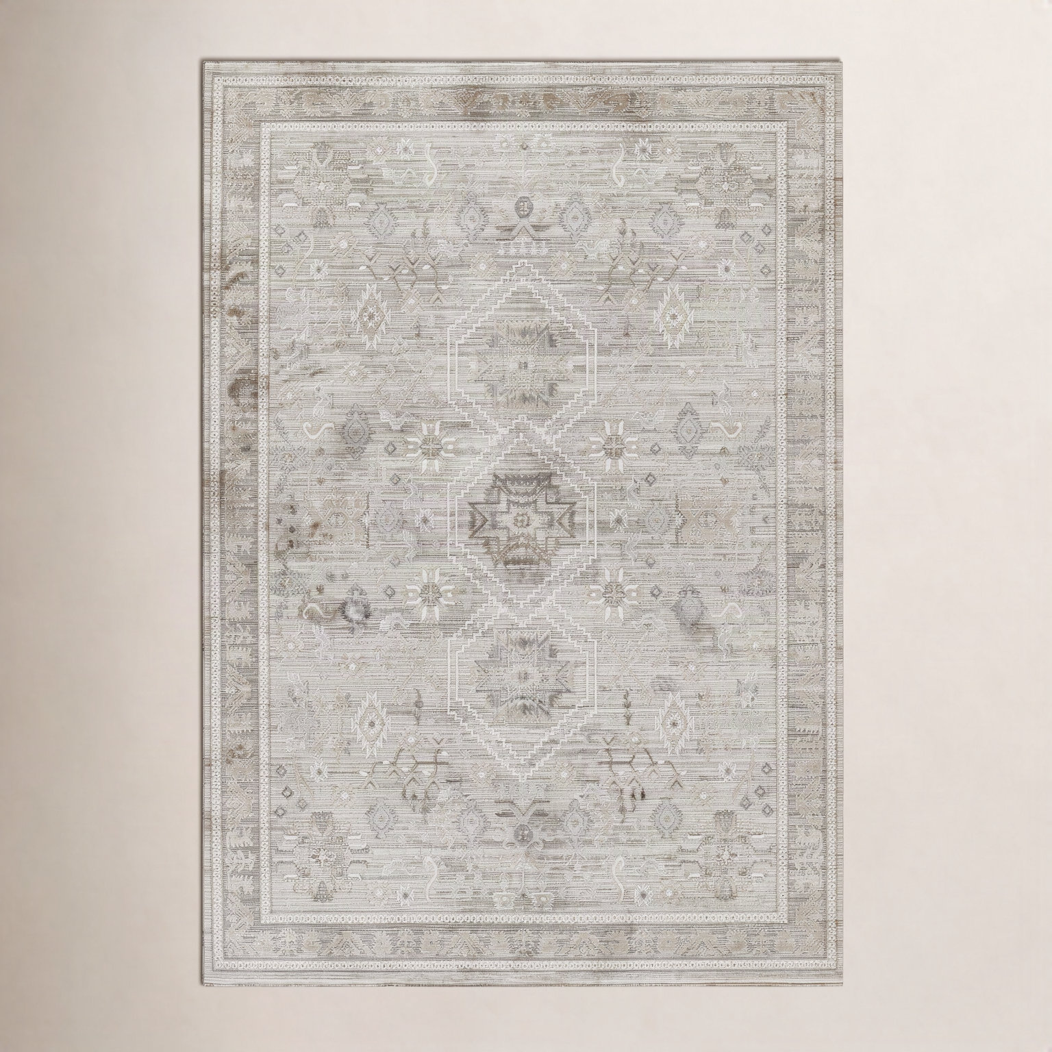 Westwood Gray Oriental Rug, Rectangle 2'2" x 3'11"