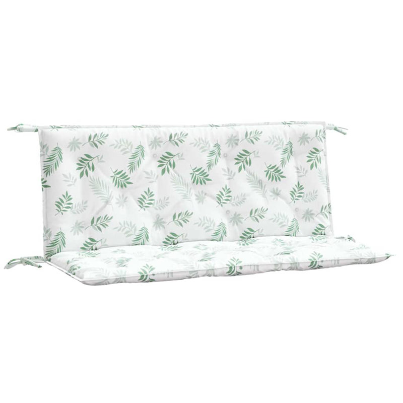Ensemble de coussins de banc d'extérieur 100% polyester 2 feuilles, H 47,2 po x l 19,7 po x P 2,8 po