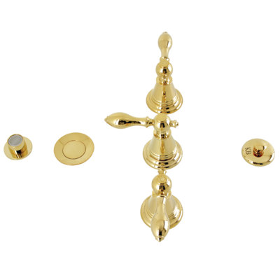 Victorian Three-Handle Widespread Vertical Bidet Faucet