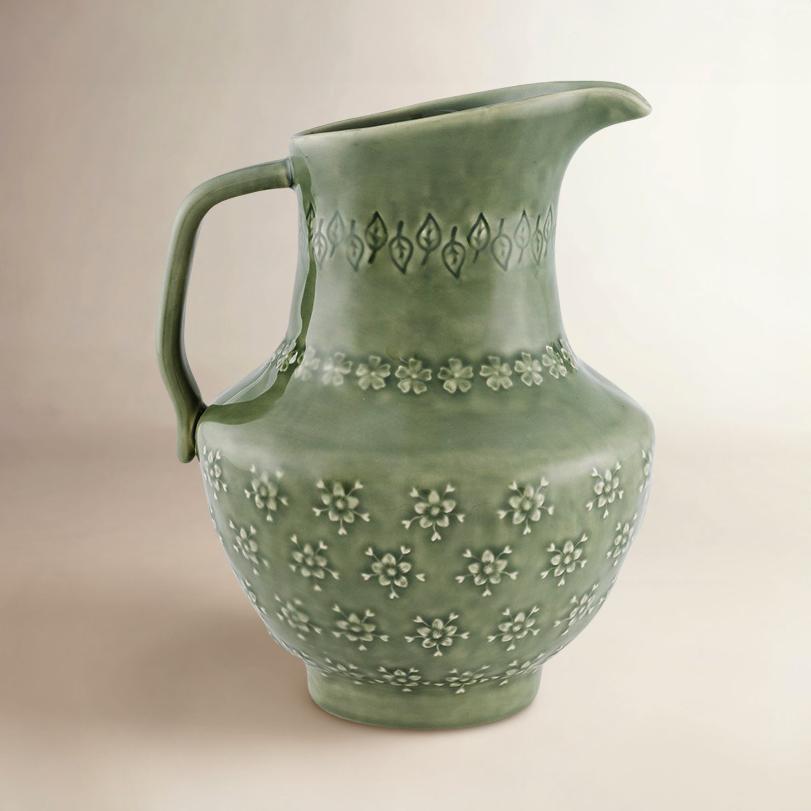 Bordallo Pinheiro Flora 50oz. Pitcher | Birch Lane