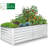 Denishia Belisle Galvanized Metal Outdoor Raised Garden Bed Planter Box for Vegetables, Fruits-1357737644-1353615016