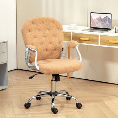 Chaise de bureau en molleton Teddy