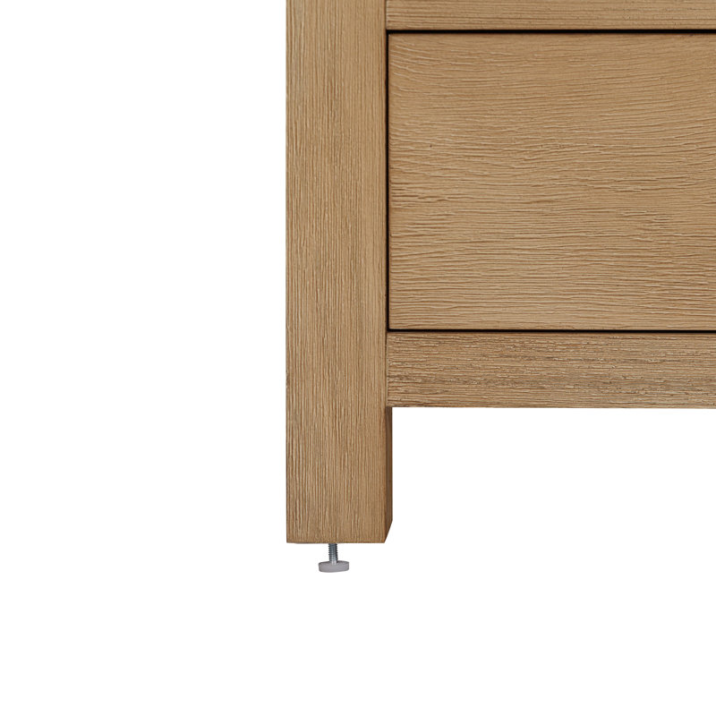 Armoire à linge Keira, Chêne brossé