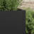 Dusk 16 in. W x 30 in. H  Tall Metal Black Rectangular Pot Planter-1071521323
