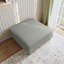 Repose-pieds carré rembourré en velours côtelé Seemab-99062256