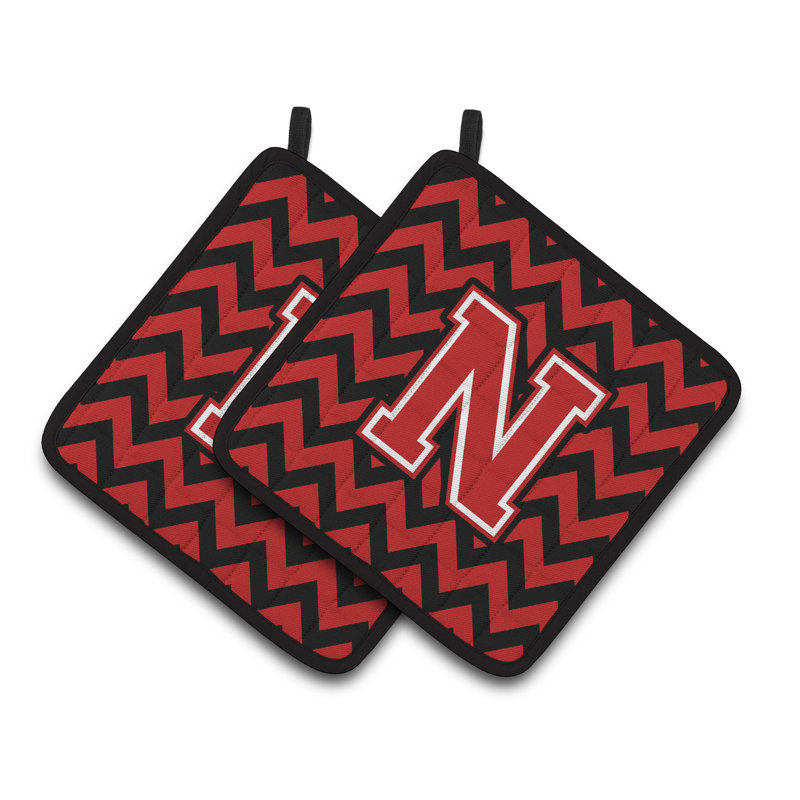Poignée à chevrons, Noir / rouge, N